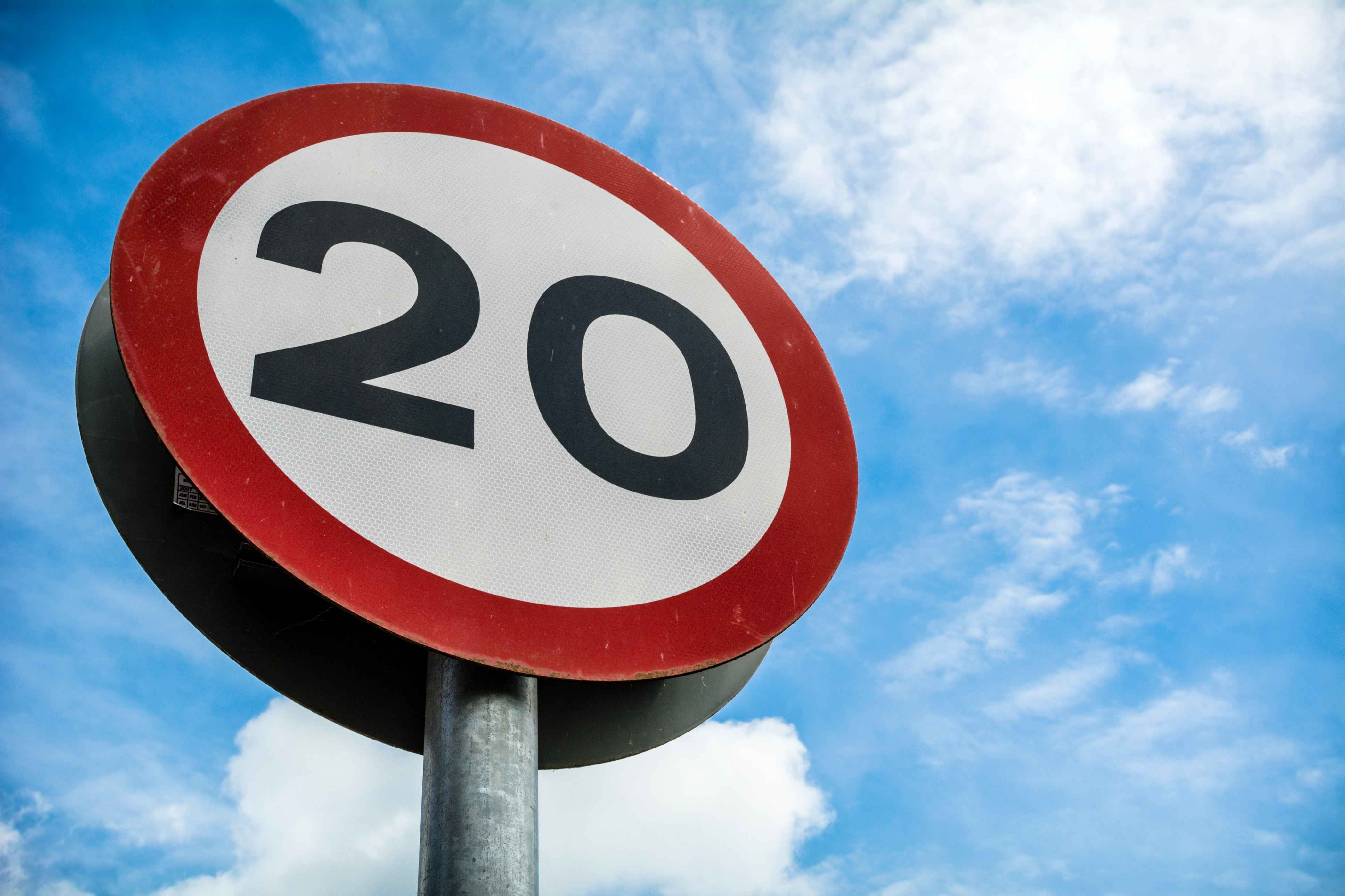 20mph In Wales Enforcement And Monitoring   Speed Limit Sign 1 