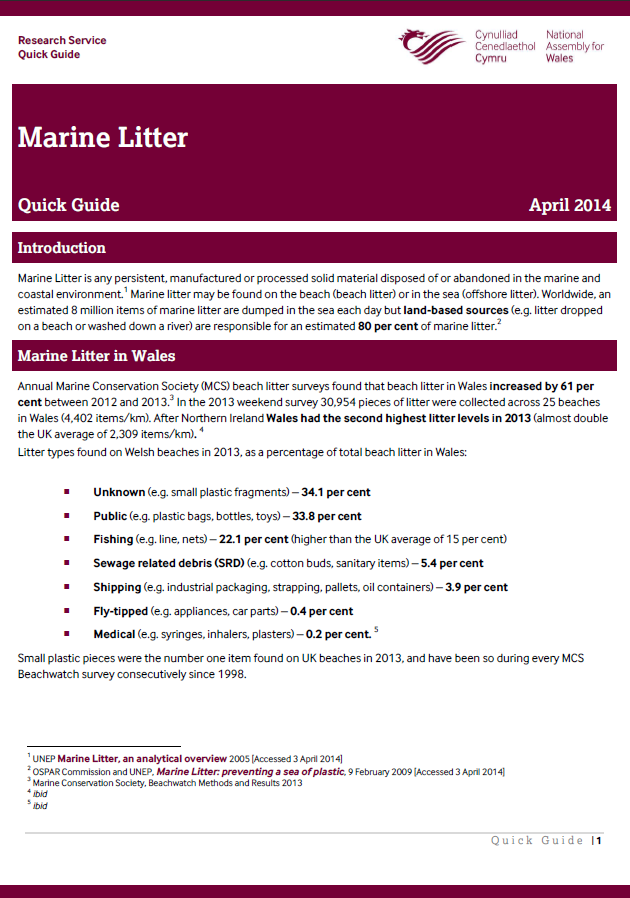 New Publication: Marine Litter