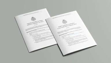 The article’s main image is of English and Welsh versions of the National Assembly for Wales (Official Languages) Act 2012.