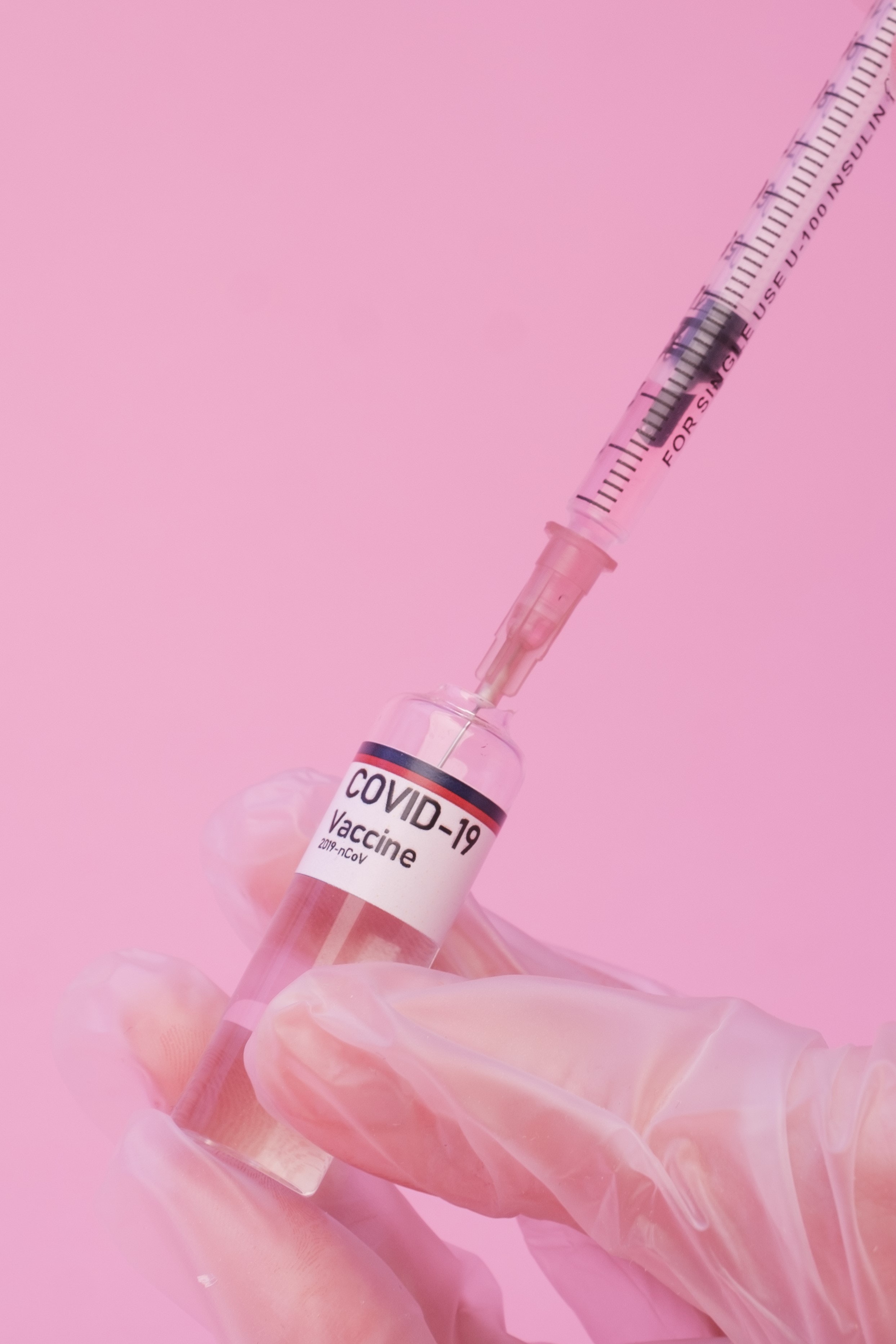 syringe with vaccine