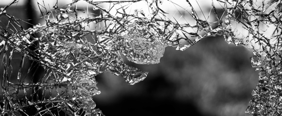 image of broken glass