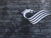 Dragon on a slate wall