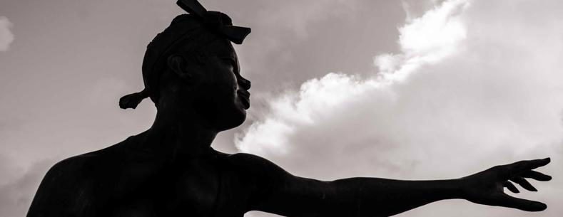 The article’s main image is of the lady from the 'People like us' statue, by John Clinch