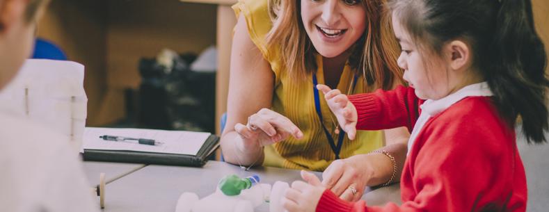 Teacher  with a pupil 