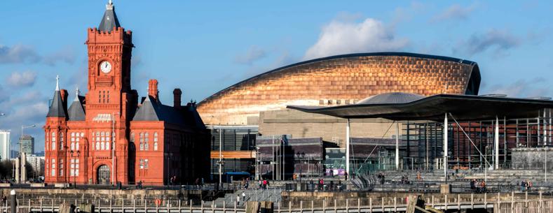 The Senedd and Pierhead buildings.