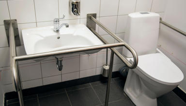 An adapted bathroom