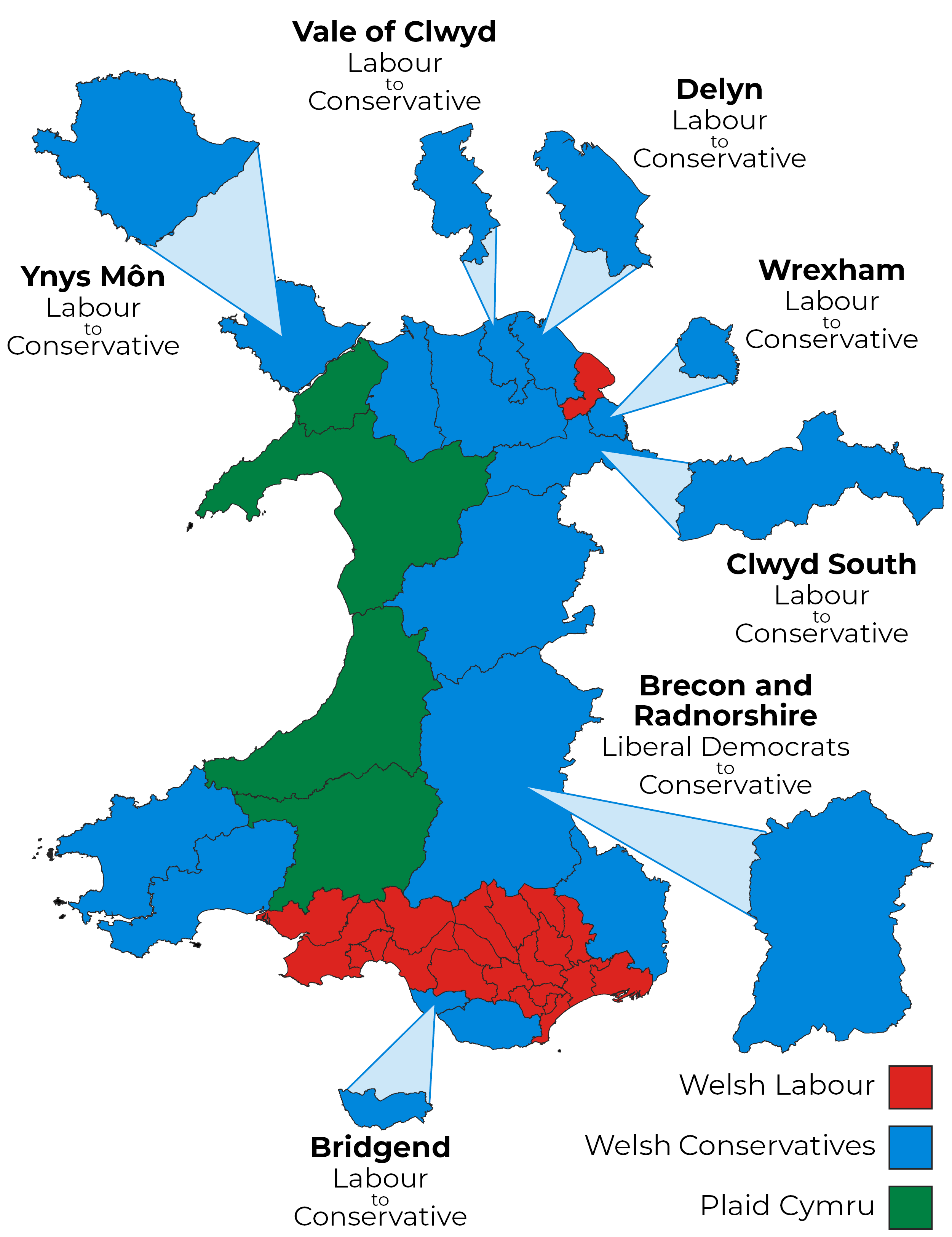 General Election 2019 How Did Wales Vote   MapChanges En 